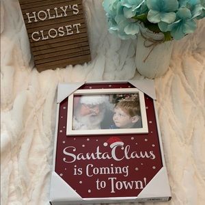 Santa Claus is Coming to Town Picture Frame